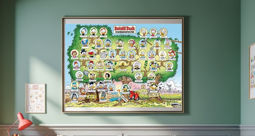 Fleur je slaapkamer op met deze 5 unieke Donald Duck-posters
