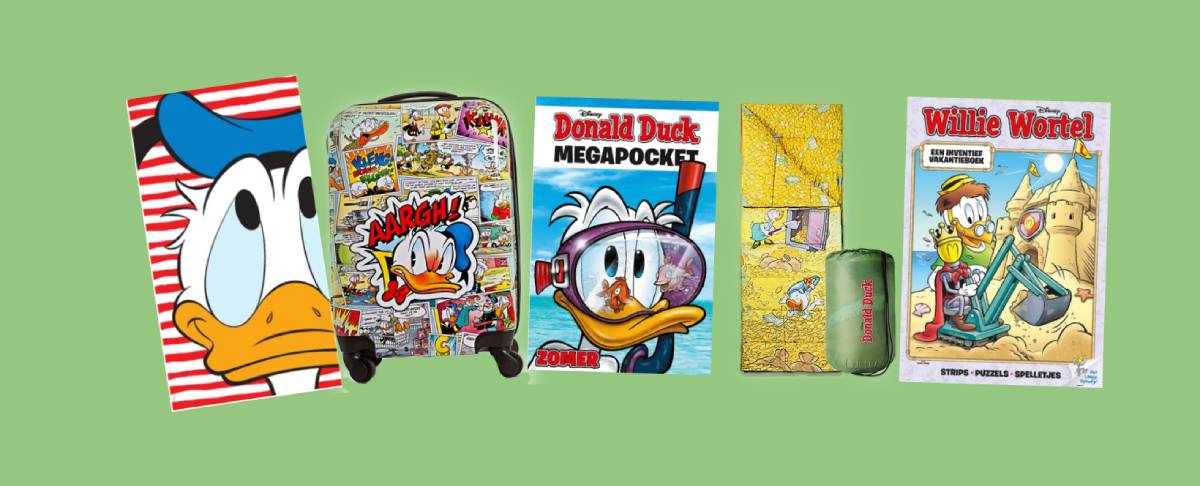 Ga voortaan vrolijk op reis met de Donald Duck-reisartikelen