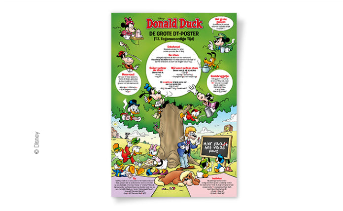 Donald Duck Poster - Tafels 1 t/m 10 en DT-regels - afbeelding 2