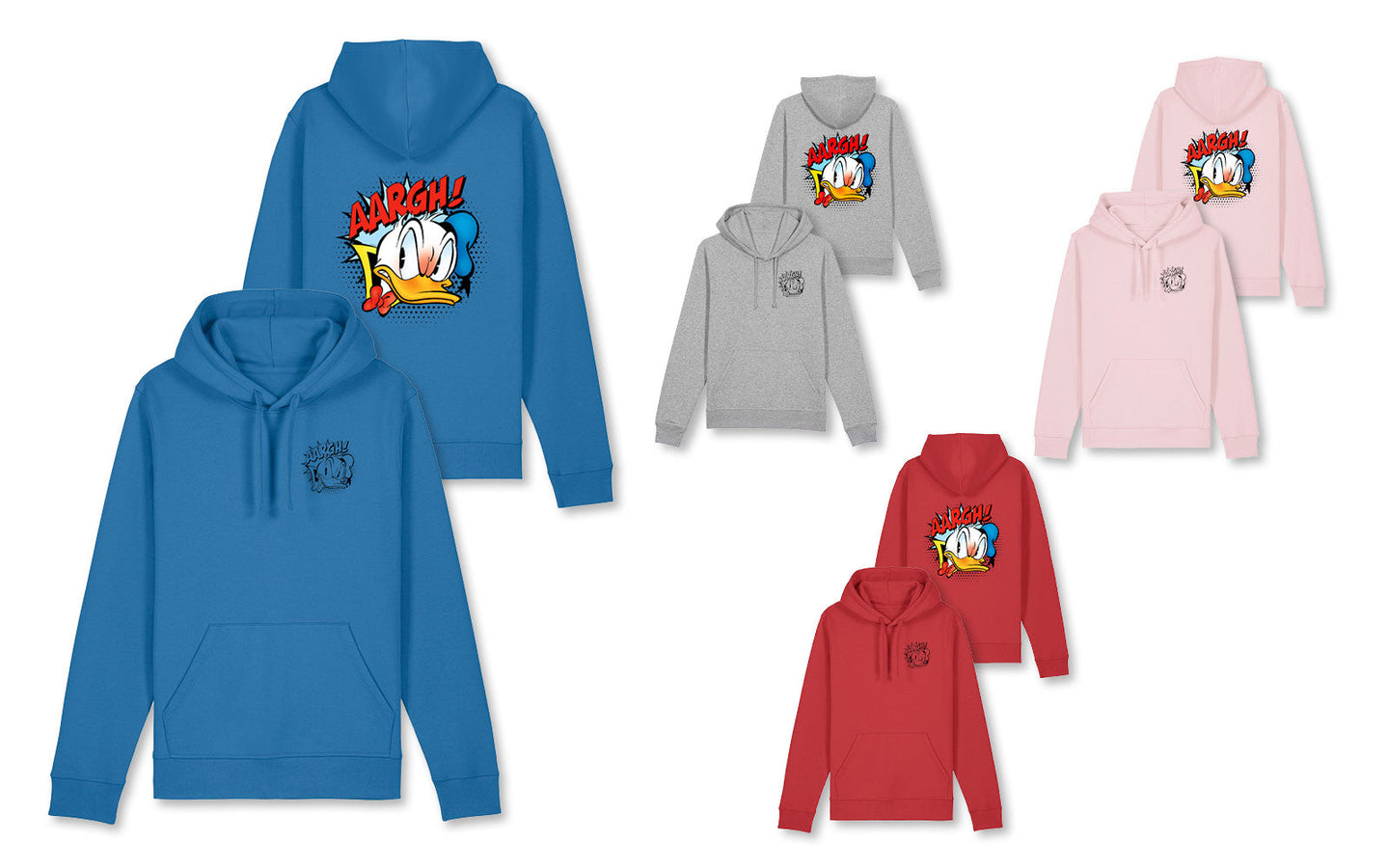 Donald Duck 'Donald Boos' Hoodie - Rood - afbeelding 6