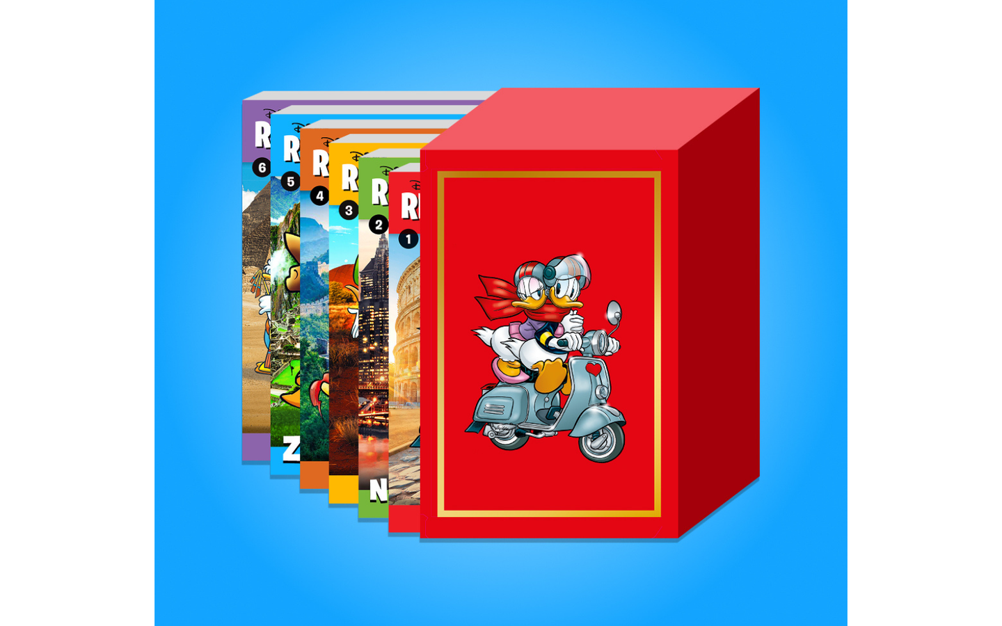 Box Wereldreis met 6 pockets - afbeelding 1