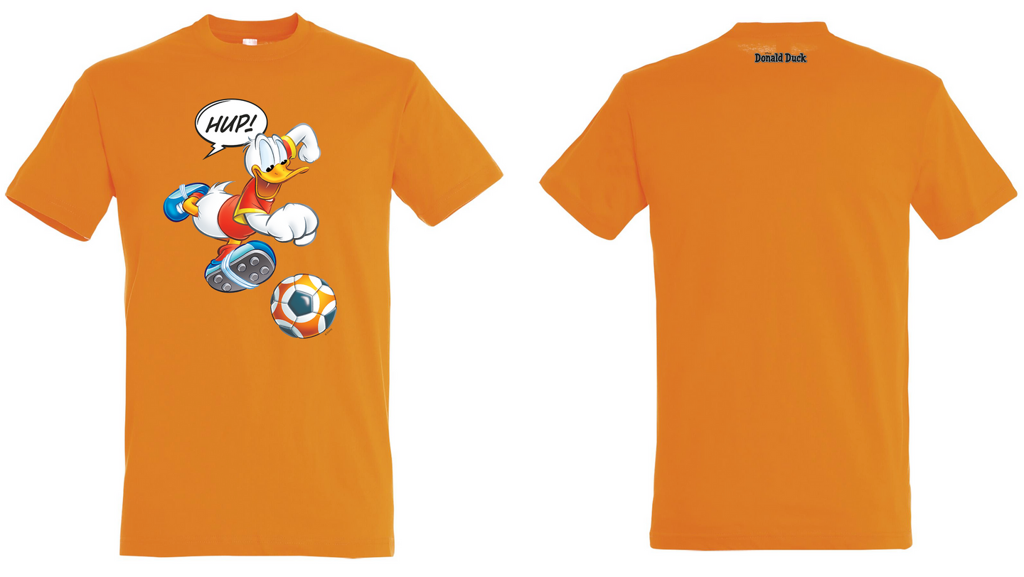 Donald Duck T-shirt Oranje Voetbal - afbeelding 1