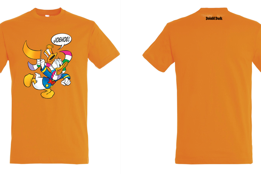 Donald Duck T-shirt Oranje Joehoe - afbeelding 1