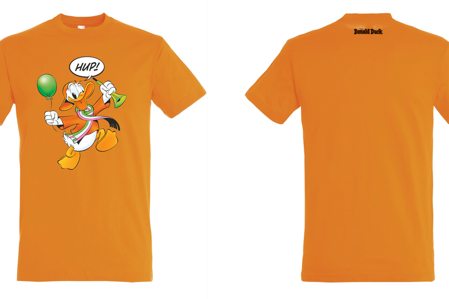 Donald Duck T-shirt Oranje Hup - afbeelding 1