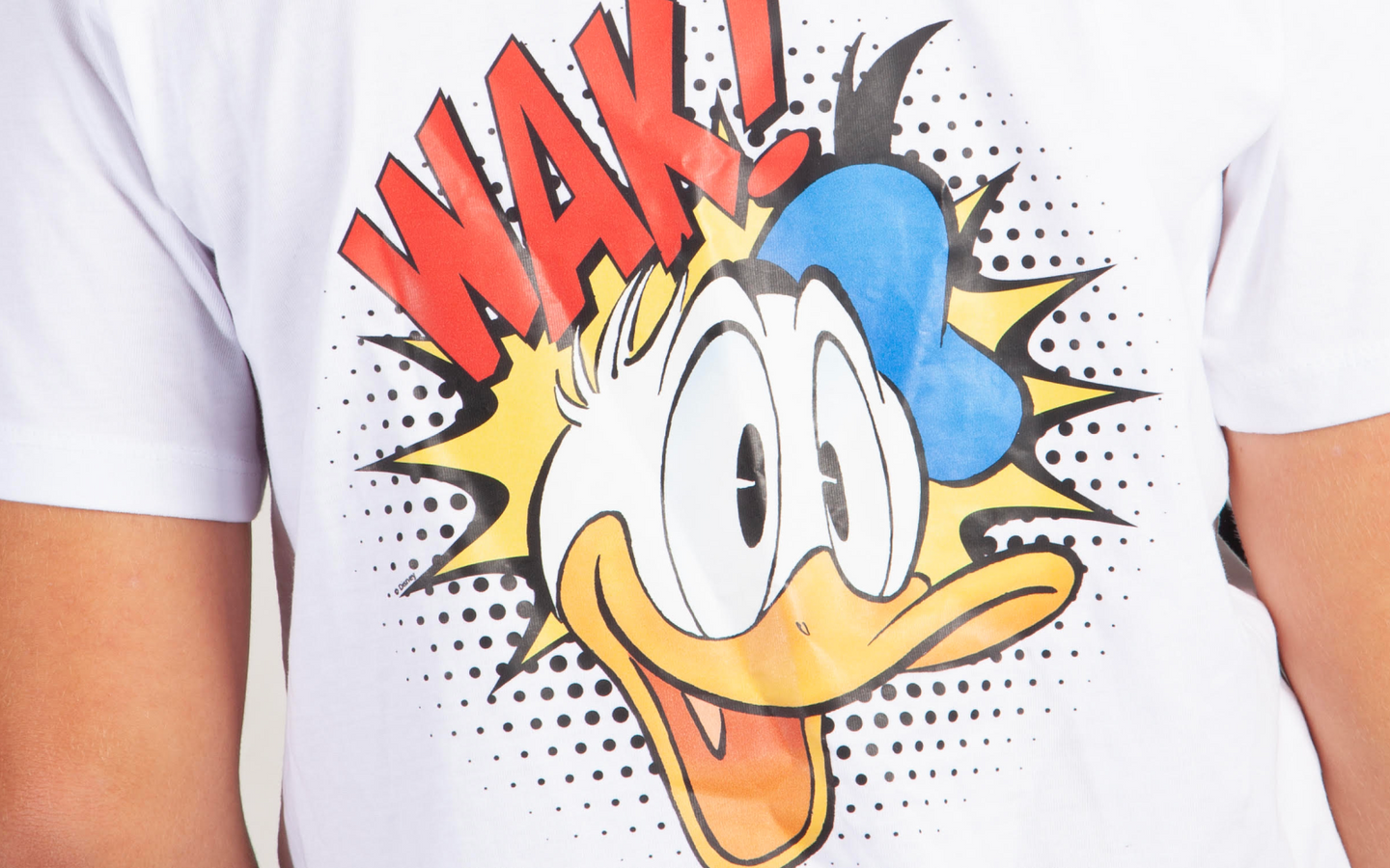 Donald Duck T-shirt 'Donald Blij' - rood - afbeelding 3