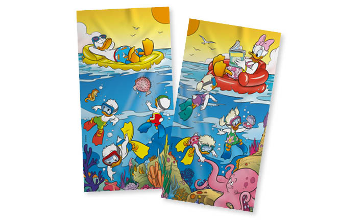Donald & Katrien strandlaken set onder water - afbeelding 1