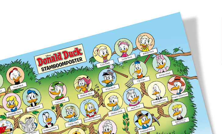 Donald Duck Poster - Stamboom - afbeelding 2