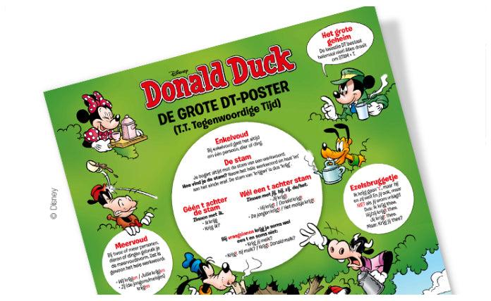 Donald Duck Poster - Tafels 1 t/m 10 en DT-regels - afbeelding 5